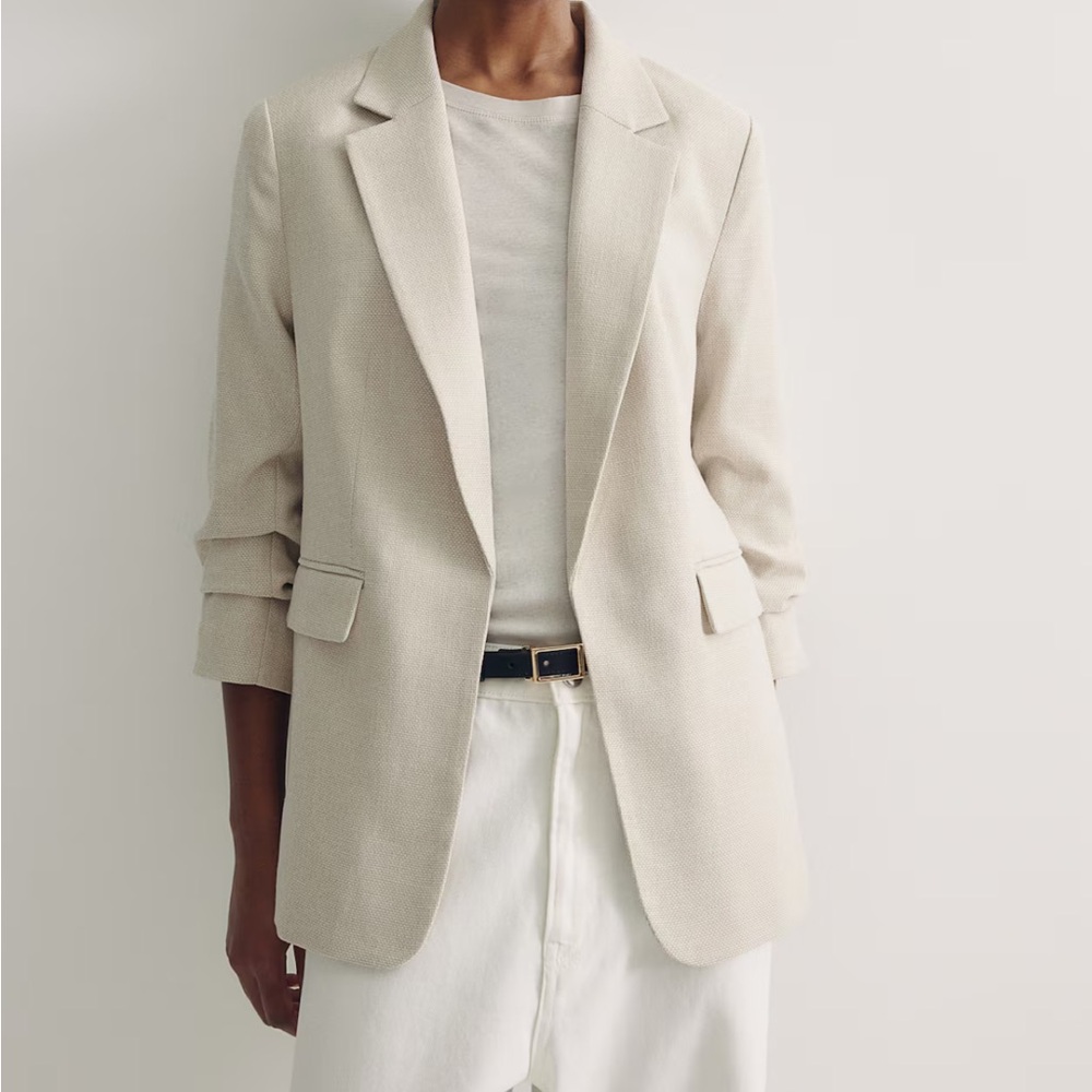 H&M Gathered Sleeve Jacket